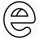 文字e  アイコン