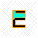 文字e  アイコン