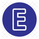 Letter E  Icon