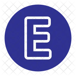 Letter E  Icon