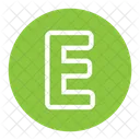 Letter E  Icon