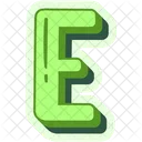 Letter E Alphabet Alphabetical Icon