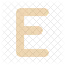 Letter E Letter E Icon