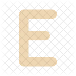 Letter E  Icon