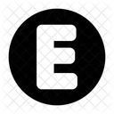 Letter E  Icon