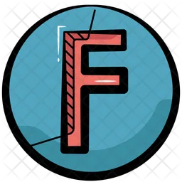 Letter F  Icon