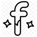 文字f  アイコン