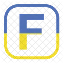 Letter f  Icon
