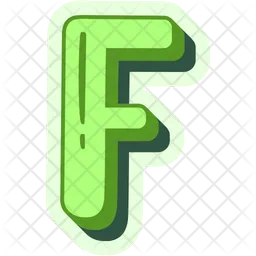 Letter F  Icon