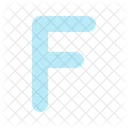 Letter F Letter F Icon