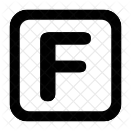 Letter F  Icon