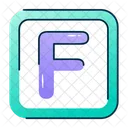 Latter F Capital F Letter F Icon