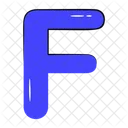 Latter F Capital F Letter F Icon