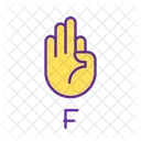 F Letter Sign Icon