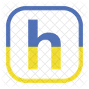 Letter h  Icon