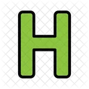 H 문자 H 알파벳 아이콘