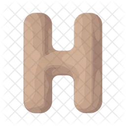 Letter h  Icon