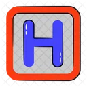 Letter H H Font Capital H Icon