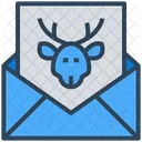 Christmas Letter Invitation Icon