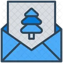 Christmas Letter Invitation Icon