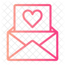 Letter Love Letter Heart Icon