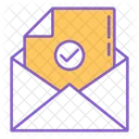 Approved Mail Inbox Icon