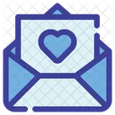 Letter Invitation Wedding Card Icon