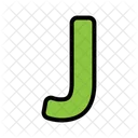 J Letter J Alphabet Icon