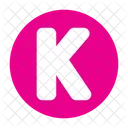 K Letter K Alphabet Icon