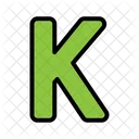 K Letter K Alphabet Icon