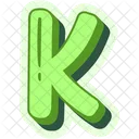 Letter K Alphabet Alphabetical Icon