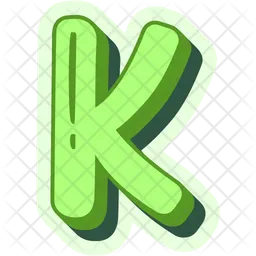 Letter K  Icon