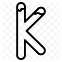 Letter K Alphabet Letter Icon
