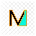 文字m  アイコン