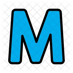 Letter M  Icon