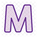 Letter m  Icon
