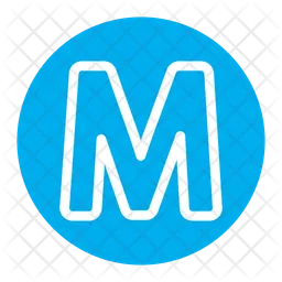 Letter M  Icon