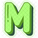 Letter M Alphabet Alphabetical Icon