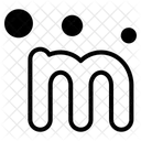 Letter M Alphabet Letter Icon