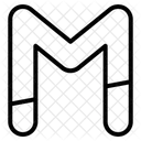 Letter M Alphabet Letter Icon