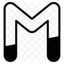 Letter M Alphabet Letter Icon