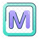 Latter M M Font M Letter Icon