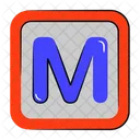 Letter M M Font M Letter Icon