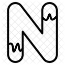 Letter N Alphabet Letter Icon