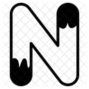 Letter N Alphabet Letter Icon