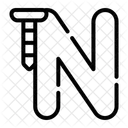 Letter N Nail Shapes And Symbols Icon
