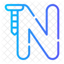 Letter N Nail Shapes And Symbols Icon