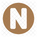 N Letter N Alphabet Icon