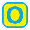 Letter o  Icon