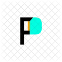 P Alphabet Letter Icon